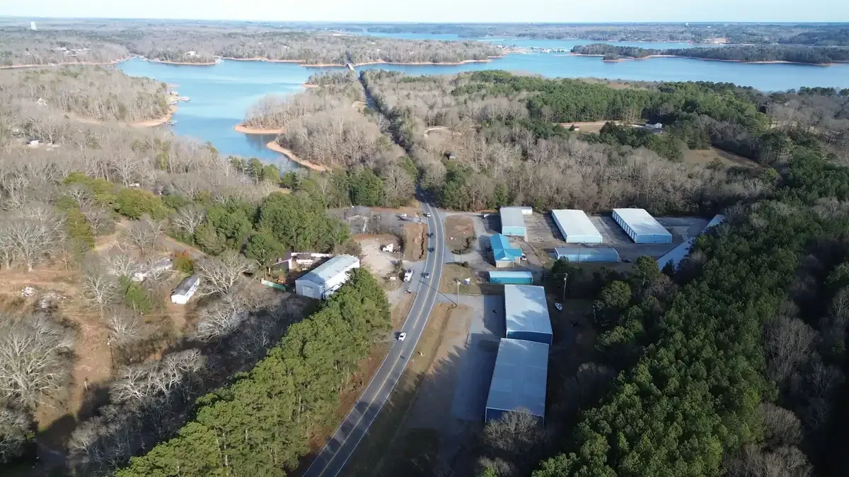 Aerial view of Iron Harbor